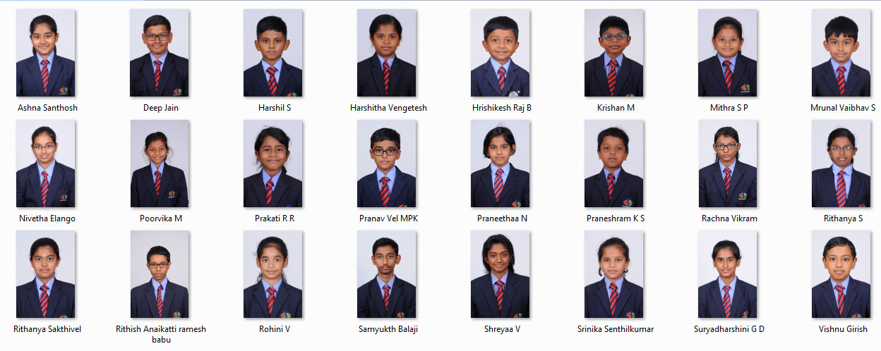 INTER SCHOOL  SPELL BEE WINNERS LIST  April -2017